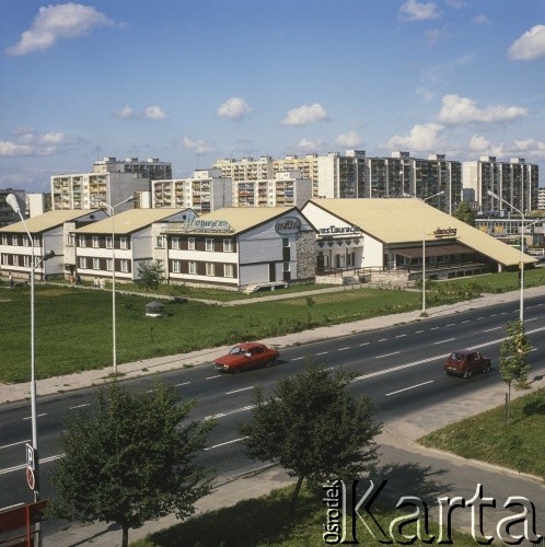 Lata 80., Słupsk, woj. koszalińskie, Polska.
Motel 