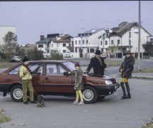 Lata 80., Polska.
Fotografia reklamowa samochodu marki Polonez Caro.
Fot. Bogdan Łopieński, zbiory Ośrodka KARTA