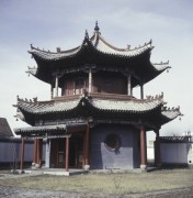 1969, prawdopodobnie Ułan Bator, Mongolia.
Dawna świątynia buddyjska.
Fot. Bogdan Łopieński, zbiory Ośrodka KARTA