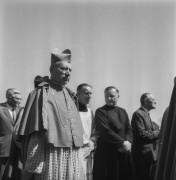 Sierpień 1966, Częstochowa, woj. katowickie, Polska.
Kard. Stefan Wyszyński podczas uroczystości obchodów rocznicy 1000-lecia chrztu Polski.
Fot. Bogdan Łopieński, zbiory Ośrodka KARTA
