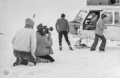Brak daty, Tatry, woj. krakowskie, Polska.
Akcja ratunkowa na Hali Gąsiennicowej.
Fot. Bogdan Łopieński, zbiory Ośrodka KARTA