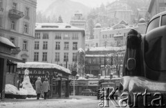 1965, Badgastein, Austria.
Znany austriacki ośrodek turystyczno-wypoczynkowy. Ulica.
Fot. Bogdan Łopieński, zbiory Ośrodka KARTA
