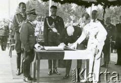 14.06.1939, Stalowa Wola, Polska.
Centralny Okręg Przemysłowy. Uroczyste otwarcie huty w Stalowej Woli z udziałem prezydenta Ignacego Mościckiego i wicepremiera Eugeniusza Kwiatkowskiego.
Fot. zbiory Ośrodka KARTA, Pogotowie Archiwalne [PA_028], przekazał Michał Nieronow  
