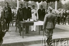 14.06.1939, Stalowa Wola, Polska.
Centralny Okręg Przemysłowy. Uroczyste otwarcie huty w Stalowej Woli z udziałem prezydenta Ignacego Mościckiego i wicepremiera Eugeniusza Kwiatkowskiego.
Fot. zbiory Ośrodka KARTA, Pogotowie Archiwalne [PA_028], przekazał Michał Nieronow  

