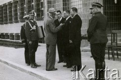 14.06.1939, Stalowa Wola, Polska.
Centralny Okręg Przemysłowy. Uroczyste otwarcie huty w Stalowej Woli z udziałem prezydenta Ignacego Mościckiego i wicepremiera Eugeniusza Kwiatkowskiego.
Fot. zbiory Ośrodka KARTA, Pogotowie Archiwalne [PA_028], przekazał Michał Nieronow  

