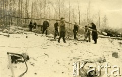 1939-1945, Volpriehausen, III Rzesza Niemiecka.
Robotnicy przymusowi z Polski pracujący w gospodarstwach niemieckich.
Fot. zbiory Ośrodka KARTA, Pogotowie Archiwalne [PA_024], przekazali Dorota i Tomasz Wojciechowscy