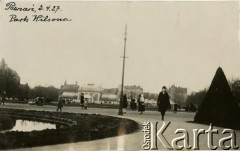 03.04.1927, Poznań, Polska.
Park Wilsona w Poznaniu.
Fot. zbiory Ośrodka KARTA, Pogotowie Archiwalne [PA_06], udostępnił Mirosław Glaser