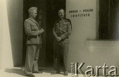 20.04.1944, Tel-Aviv, Palestyna.
Żołnierze 2 Korpusu Polskiego. Na zdjęciu major Michel i kapitan Jan Adamus.
Fot. NN, zbiory Ośrodka KARTA, Pogotowie Archiwalne [PA_033], udostępnił Piotr Balcer