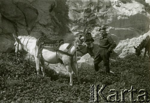 Marzec 1945, Mar Saba, Palestyna.
2 Korpus Polski. Oficerowie z rodzinami w czasie postoju na wycieczce.
Fot. NN, zbiory Ośrodka KARTA, Pogotowie Archiwalne [PA_033], udostępnił Piotr Balcer