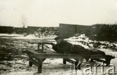 1935-1939, Poznań, Polska.
Garnizon 7 Pułku Strzelców Konnych Wielkopolskich. Ćwiczenia na strzelnicy.
Fot. NN, zbiory Ośrodka KARTA, Pogotowie Archiwalne (PA_033), udostępnił Piotr Balcer