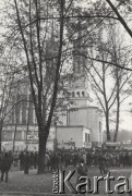 3.11.1984, Warszawa, Polska.
Pogrzeb księdza Jerzego Popiełuszki w Kościele św. Stanisława Kostki na warszawskim Żoliborzu.
Fot. NN, zbiory Ośrodka KARTA