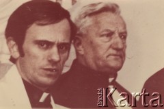 Przed 1984, Warszawa, Polska.
Portret księdza Jerzego Popiełuszki oraz księdza prałata Teofila Boguckiego.
Fot. NN, zbiory Ośrodka KARTA