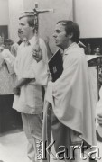 Przed 1984, Polska.
Ksiądz Jerzy Popiełuszko odprawia Mszę świętą.
Fot. NN, zbiory Ośrodka KARTA