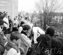 25.04.1981, Warszawa, Polska.
Uroczystość poświęcenia sztandaru NSZZ 