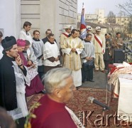 25.04.1981, Warszawa, Polska.
Uroczystość poświęcenia sztandaru NSZZ 