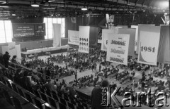 07.09.1981, Gdańsk, Polska.
I Krajowy Zjazd Delegatów NSZZ 
