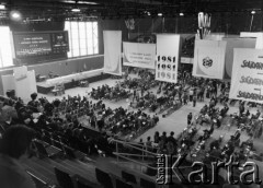 07.09.1981, Gdańsk, Polska.
I Krajowy Zjazd Delegatów NSZZ 