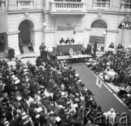 5-6.12.1981, Warszawa, Polska. 
II Walne Zebranie Delegatów NSZZ „Solidarność” Regionu Mazowsze w Auli Politechniki Warszawskiej.
Fot. Adam Szymański, zbiory Ośrodka KARTA, kolekcję zdjęć przekazał Adam Szymański