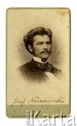 1870-1879, Wiedeń, Austro-Węgry.
Portret Józefa Nowakowskiego.
Fot. Kundegraber i Lichtenstern, zbiory Ośrodka KARTA, Pogotowie Archiwalne [PAF_002], udostępnił Kazimierz Dorant