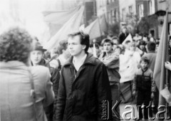 1.05.1989, Gdańsk, Polska.
Manifestacja z udziałem Federacji Młodzieży Walczącej.
Fot. NN, Archiwum Federacji Młodzieży Walczącej, zbiory Ośrodka KARTA