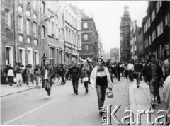 1.05.1989, Gdańsk, Polska.
Manifestacja z udziałem Federacji Młodzieży Walczącej.
Fot. NN, Archiwum Federacji Młodzieży Walczącej, zbiory Ośrodka KARTA