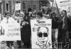 1.06.1989, Gdańsk, Polska.
Happening Federacji Młodzieży Walczącej pod hasłem: 