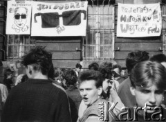 1.06.1989, Gdańsk, Polska.
Happening Federacji Młodzieży Walczącej pod hasłem: 