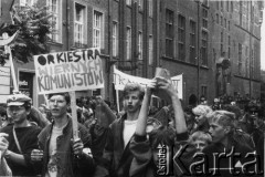 1.06.1989, Gdańsk, Polska.
Happening Federacji Młodzieży Walczącej pod hasłem: 