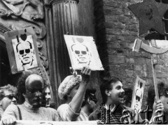 1.06.1989, Gdańsk, Polska.
Happening Federacji Młodzieży Walczącej pod hasłem: 