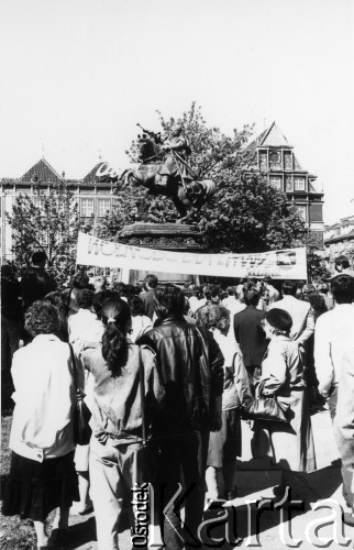 3.05.1990, Gdańsk, Polska.
Manifestacja NSZZ 