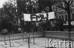 8.03.1989, Szczecin, Polska.
Demonstracja Federacji Młodzieży Walczącej.
Fot. NN, Archiwum Federacji Młodzieży Walczącej, zbiory Ośrodka KARTA