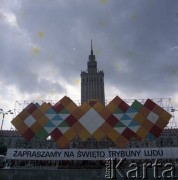 1978, Warszawa, Polska.
Święto Trybuny Ludu. Transparent: 