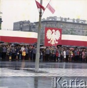 9.05.1979, Warszawa, Polska.
Obchody Dnia Zwycięstwa na pl. Zwycięstwa (ob. pl. Józefa Piłsudskiego).
Fot. Edward Grochowicz, zbiory Ośrodka KARTA