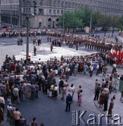 1.08.1979, Warszawa, Polska.
Odsłonięcie pomnika Powstańców Warszawy wg. projektu Andrzeja Domańskiego na pl. Powstańców Warszawy.
Fot. Edward Grochowicz, zbiory Ośrodka KARTA