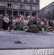 1.08.1979, Warszawa, Polska.
Odsłonięcie pomnika Powstańców Warszawy wg. projektu Andrzeja Domańskiego na pl. Powstańców Warszawy.
Fot. Edward Grochowicz, zbiory Ośrodka KARTA