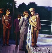 1.08.1979, Warszawa, Polska.
Uroczystości w 35. rocznicę wybuchu powstania warszawskiego pod pomnikiem Bohaterów Warszawy na pl. Teatralnym.
Fot. Edward Grochowicz, zbiory Ośrodka KARTA