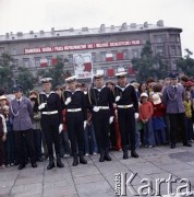 22.07.1979, Warszawa, Polska.
Obchody 35-lecia PRL. Uroczystości przy Grobie Nieznanego Żołnierza na placu Zwycięstwa (ob. plac marszałka Józefa Piłsudskiego).
Fot. Edward Grochowicz, zbiory Ośrodka KARTA