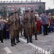 22.07.1979, Warszawa, Polska.
Obchody 35-lecia PRL. Uroczystości przy Grobie Nieznanego Żołnierza na placu Zwycięstwa (ob. plac marszałka Józefa Piłsudskiego).
Fot. Edward Grochowicz, zbiory Ośrodka KARTA