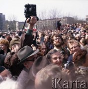 19.04.1983, Warszawa, Polska.
Obchody 40. rocznicy wybuchu powstania w getcie warszawskim.
Fot. Edward Grochowicz, zbiory Ośrodka KARTA