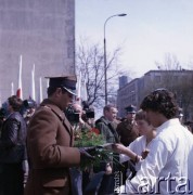 19.04.1983, Warszawa, Polska.
Obchody 40. rocznicy wybuchu powstania w getcie warszawskim.
Fot. Edward Grochowicz, zbiory Ośrodka KARTA