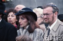 18.04.1988, Warszawa, Polska.
Otwarcie Traktu Pamięci Męczeństwa i Walki Żydów, w przeddzień obchodów 45. rocznicy powstania w getcie warszawskim.
Fot. Edward Grochowicz, zbiory Ośrodka KARTA