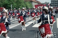 1.05.1984, Warszawa, Polska.
Obchody Święta Pracy. Orkiestra Przedsiębiorstwa Państwowego Kombinatu Przemysłu Narzędziowego 