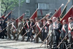 1.05.1984, Warszawa, Polska.
Obchody Święta Pracy. Pochód pierwszomajowy.
Fot. Edward Grochowicz, zbiory Ośrodka KARTA