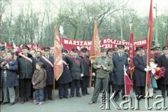 1.05.1985, Warszawa, Polska. 
Pochód zorganizowany z okazji Święta Pracy. 
Fot. Edward Grochowicz, zbiory Ośrodka KARTA