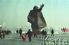 17.01.1985, Warszawa, Polska.
Uroczystość odsłonięcia Pomnika Kościuszkowców na Pradze w 40. rocznicę wyzwolenia Warszawy. 
Fot. Edward Grochowicz, zbiory Ośrodka KARTA