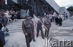 1.08.1989, Warszawa, Polska.
Odsłonięcie Pomnika Powstania Warszawskiego na placu Krasińskich w 45. rocznicę wybuchu powstania.
Fot. Edward Grochowicz, zbiory Ośrodka KARTA