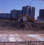 17.09.1983, Warszawa, Polska.
Budowa I linii metra w Warszawie, na odcinku wzdłuż al. Komisji Edukacji Narodowej.
Fot. Edward Grochowicz, zbiory Ośrodka KARTA