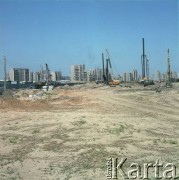 17.09.1983, Warszawa, Polska.
Budowa I linii metra w Warszawie, na odcinku wzdłuż al. Komisji Edukacji Narodowej.
Fot. Edward Grochowicz, zbiory Ośrodka KARTA