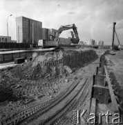 6.10.1983, Warszawa, Polska.
Budowa I linii metra na odcinku wzdłuż al. Komisji Edukacji Narodowej.
Fot. Edward Grochowicz, zbiory Ośrodka KARTA