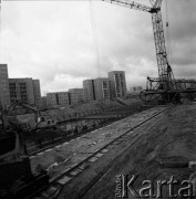 11.11.1983, Warszawa, Polska.
Budowa I linii metra na Ursynowie. 
Fot. Edward Grochowicz, zbiory Ośrodka KARTA
